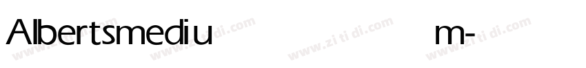 Alberts medium字体转换 Alberts medium字体转换